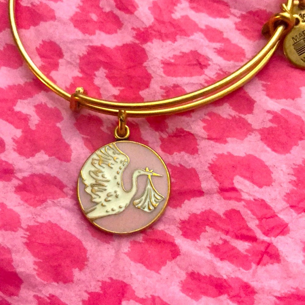 Alex and Ani gold Special Delivery bracelet